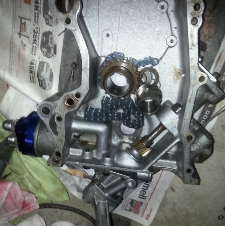 GTV oil pump/timing cover