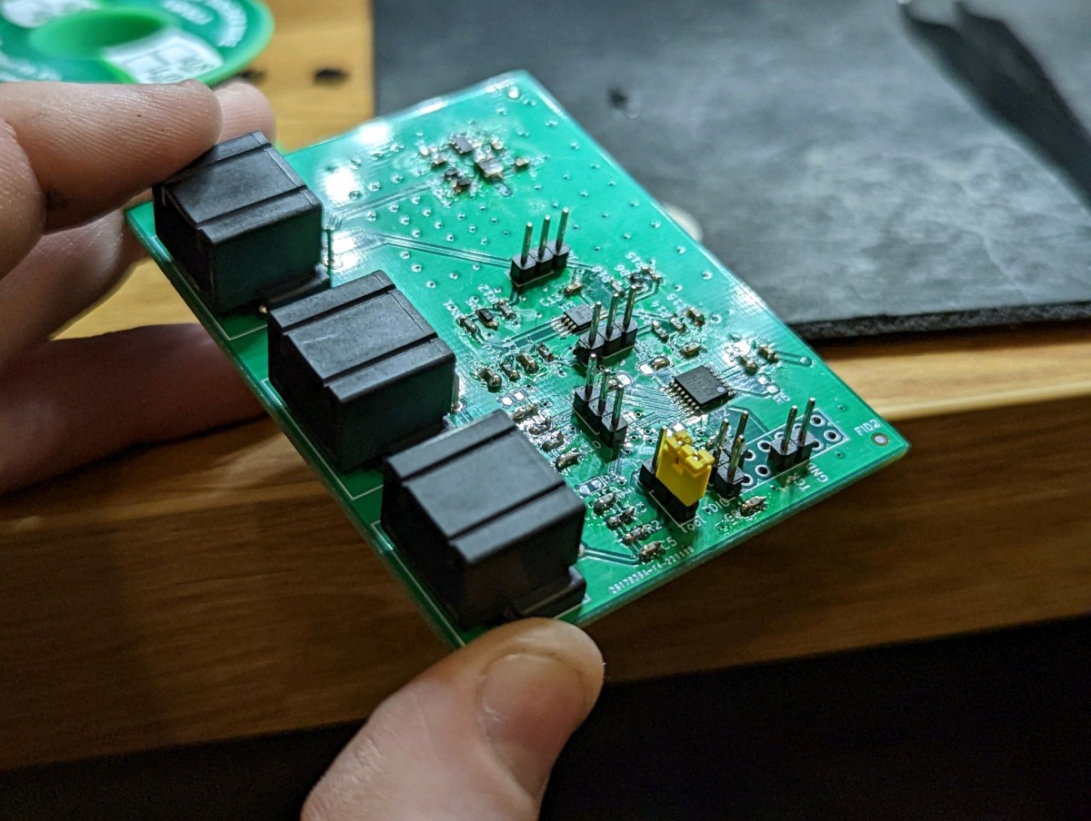 Board soldered