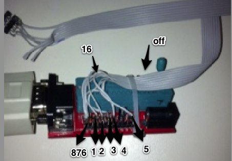 Photo of programmer and wiring.