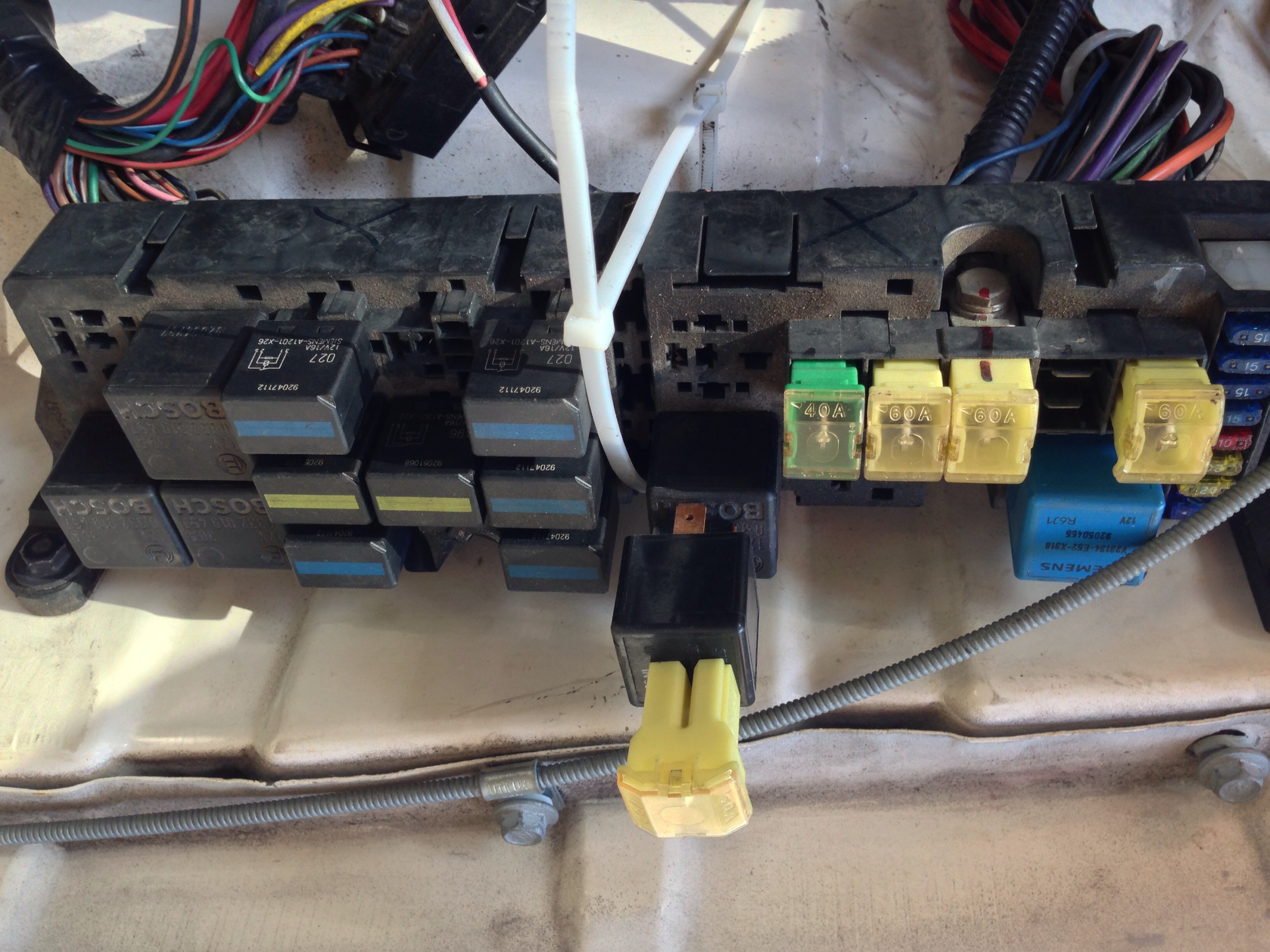 Engine bay fuses