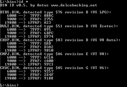 Windows command line example usage